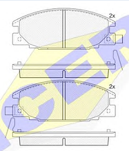 Тормозные колодки ICER 140853(REMSA 238.04)
