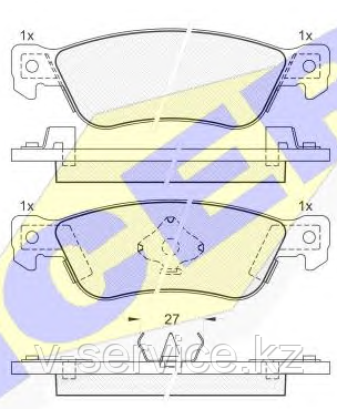 Тормозные колодки ICER 140855(REMSA 295.04)