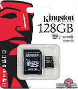 Карта памяти MicroSD 128GB Class 10 Kingston SDC10G2/128GB 45 MB/s,300x