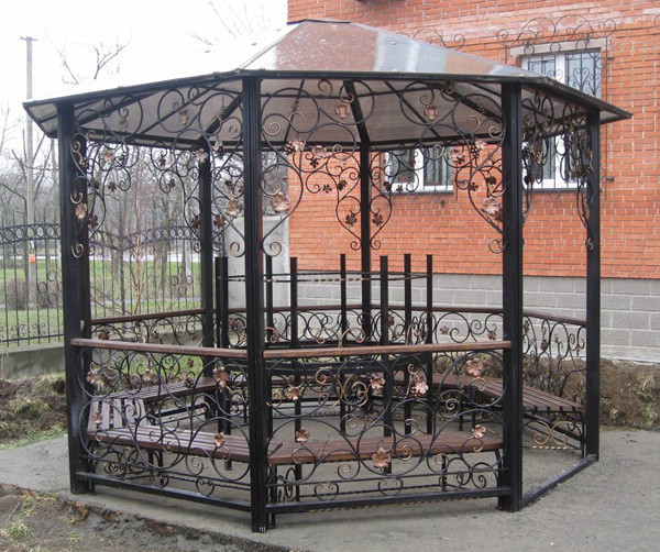 Беседка круглая металлическая