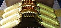 Плечики каучуковые (золото) большие, 450 мм