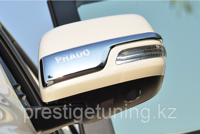 Хром накладка на зеркала Land Cruiser Prado 150 2010-23 (широкие) - фото 5 - id-p43130241