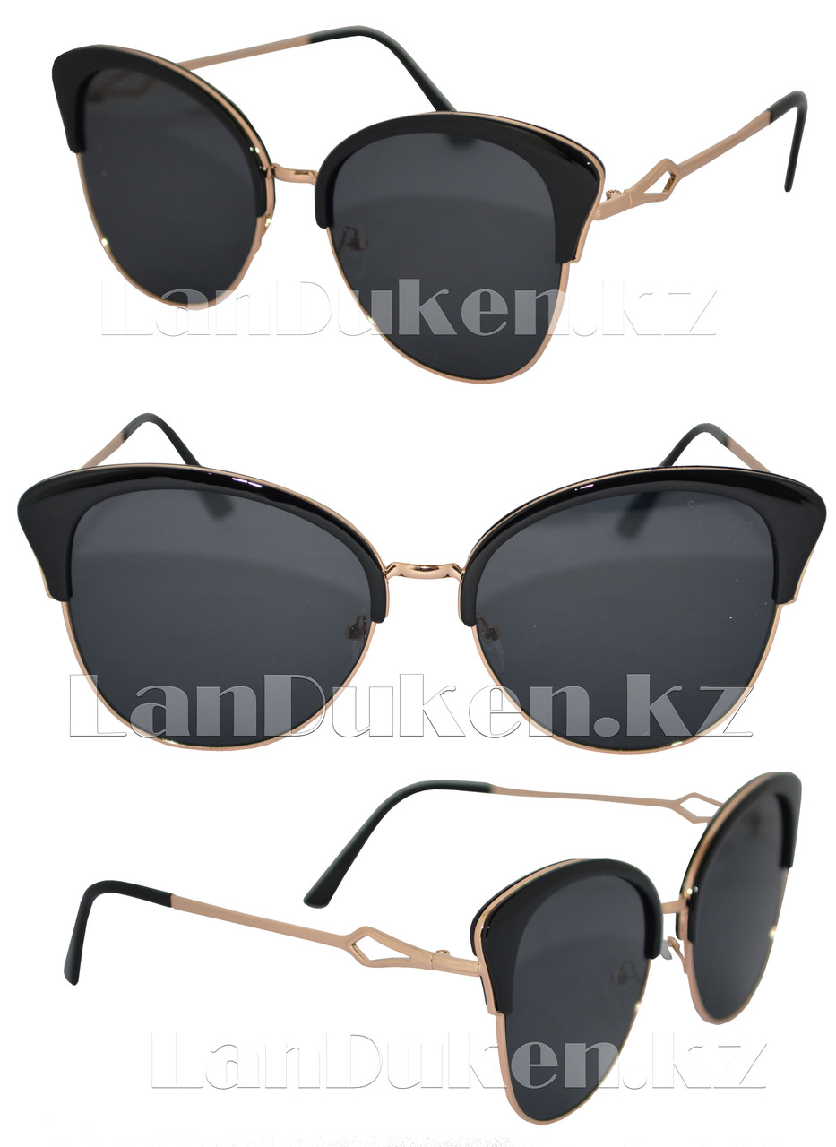 Солнцезащитные очки женские Бабочка (черные)