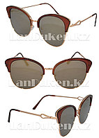 Солнцезащитные очки женские Бабочка (коричневые)