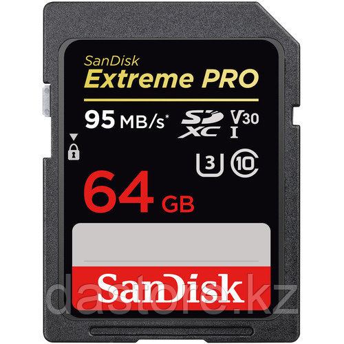 SanDisk Extreme Pro SDXC UHS-I 64Gb 95mb/s - фото 1 - id-p42987630