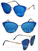 Солнцезащитные очки женские Бабочка (голубые)