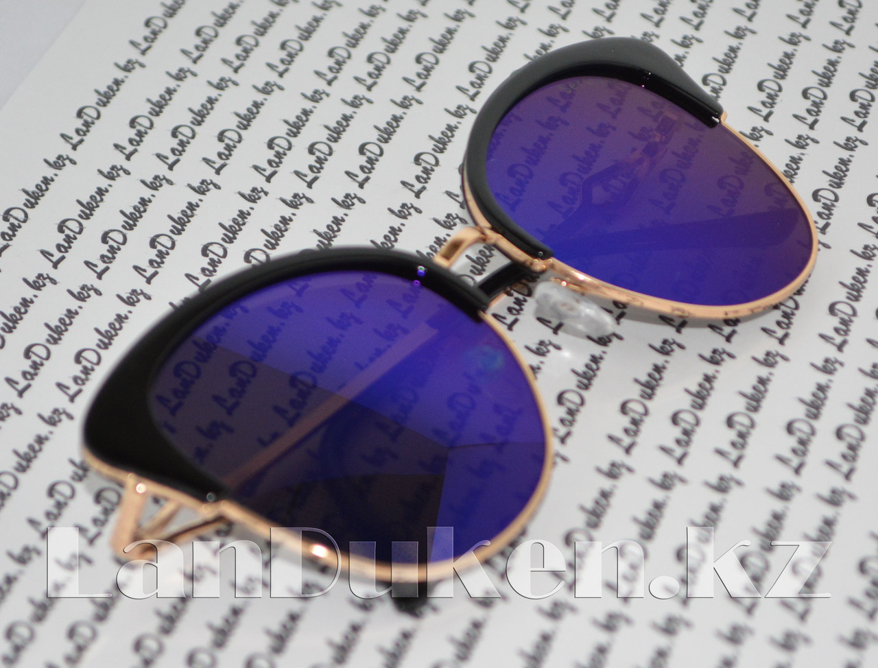 Солнцезащитные очки женские Бабочка (синие) - фото 1 - id-p42953782