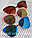 Солнцезащитные очки женские Бабочка (синие), фото 7