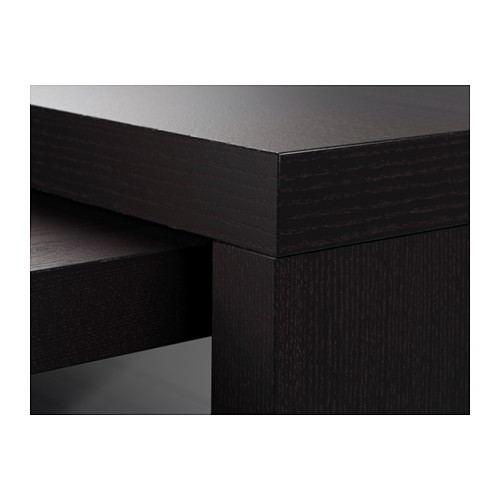 Письменный стол МАЛЬМ с выдвижной панелью черно-коричневый ИКЕА, IKEA - фото 5 - id-p43195196