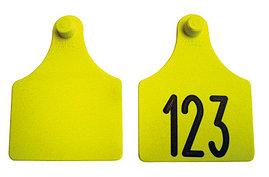 Бирка двойная для КРС, Неофлекс , с номерами 65х55мм (цвет на выбор)