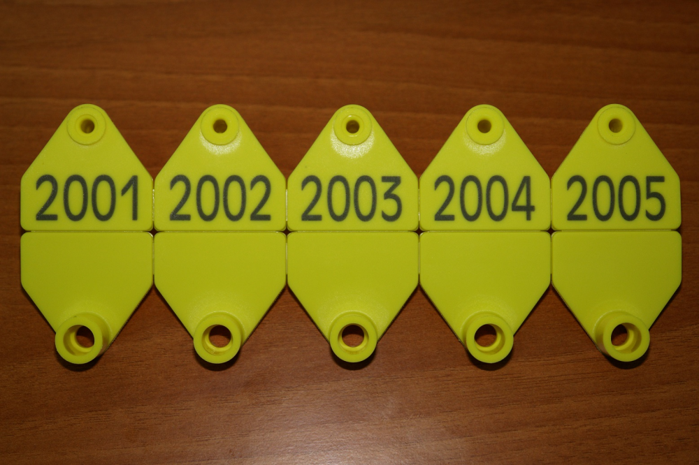 Неофлекс-М шошқалар мен қойларға арналған қос сырға, нөмірсіз,34,5х33 мм