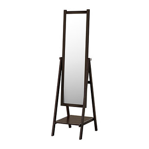 Зеркало напольное ИСФЬЁРДЕН морилка черно-коричнев ИКЕА, IKEA , фото 2