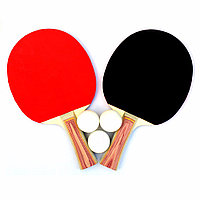 Теннис настольный в наборе: 2 ракетки и 3 мяча