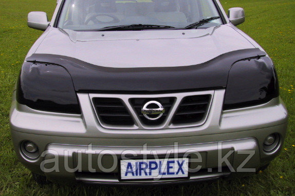 Защита фар Nissan X-tral 2001-2006 (очки затемненные) AirPlex - фото 1 - id-p43213153