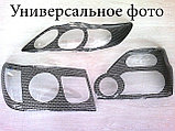 Защита фар Nissan X-tral 2008-10/11-13 (очки кант карбоновый) AirPlex, фото 2