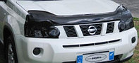 Защита фар Nissan X-tral 2008-10/11-13 (очки затемненные) AirPlex