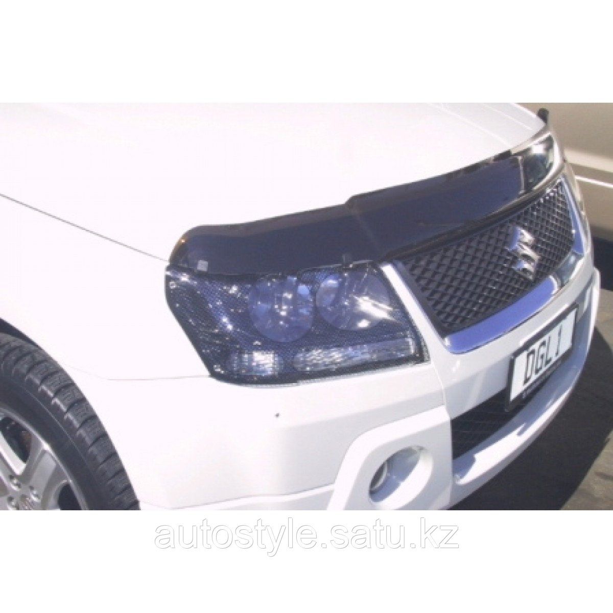 Защита фар Suzuki Grand Vitara 2006- (очки кант карбон) Airplex