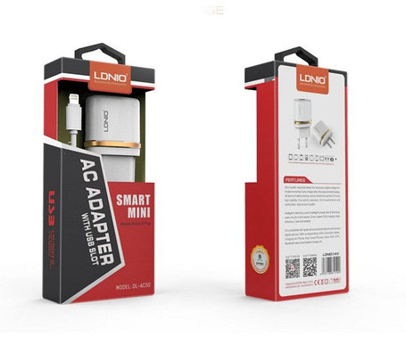 Зарядное устройство LDNIO Lightning USB DL-AC50, фото 2