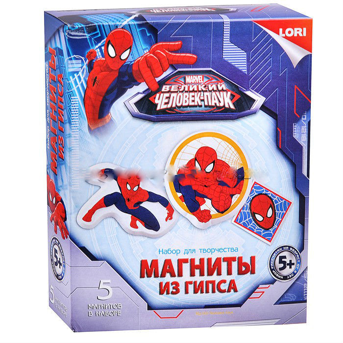 Магниты из гипса Marvel "Человек-паук"