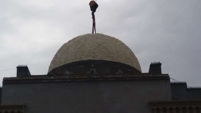Утепление купола мечети 3