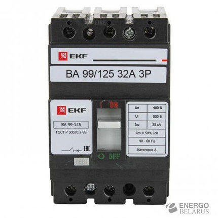 Автоматический выключатель ВА-99 125/32А 3P 25кА EKF PROxima, фото 2