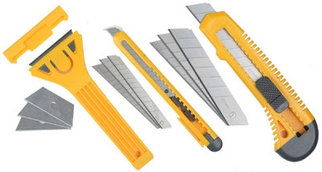 Набор Ножи и скребки для ремонта, 6 предметов