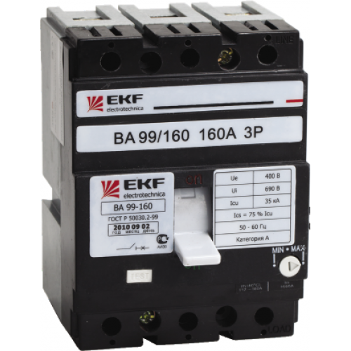 Автоматический выключатель ВА-99 160/160А 3P 35кА EKF PROxima