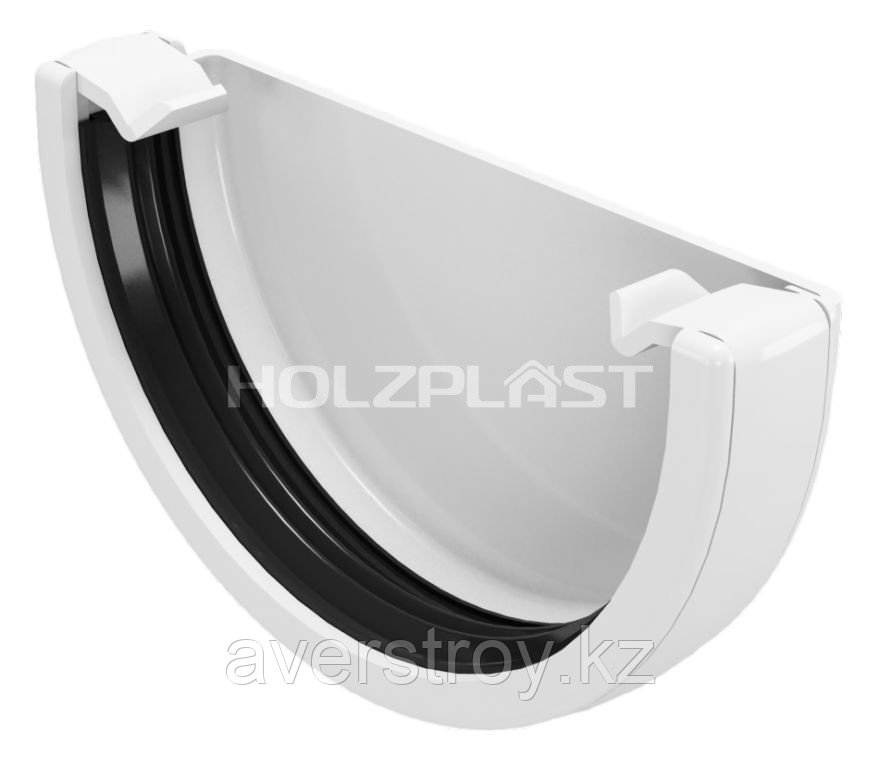 Заглушка желоба универсальная, белый, Holzplast - фото 1 - id-p44411696