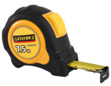 Рулетка STAYER AVTOSTOP , 7,5мх25мм