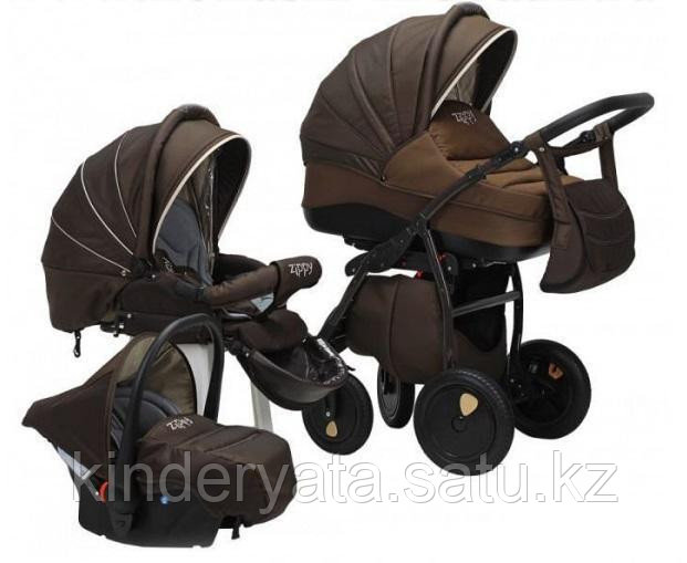 Коляска 3 в 1 Zippy New Tutis, шоколад