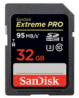 Карта памяти SDHC SanDisk Extreme Pro 32 Gb 95 Mb/s, 633x (UHS-I / V30 / Class 10)