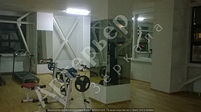 Установка, монтаж зеркал в тренажерный зал, г.Алматы, апрель 2017. Компания "Артерьер" 3
