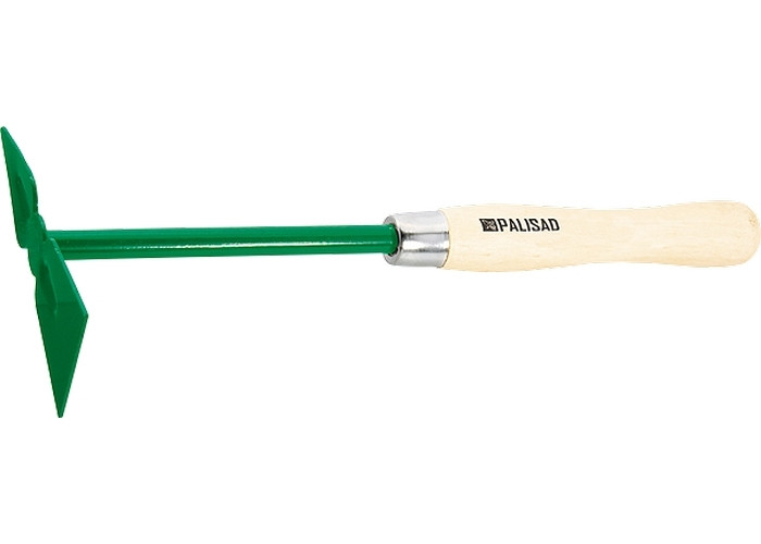 Мотыжка 2 в 1 с лепестком и трапецией, деревянная ручка  PALISAD 62315 (002)