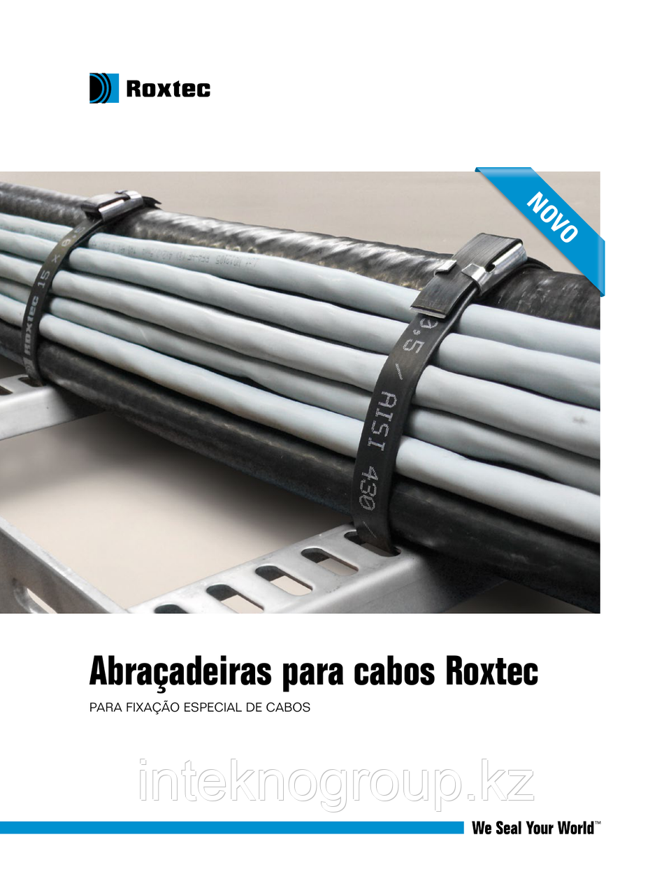 Roxtec Cable straps Strap 15x0,5 grey/galv. L=400 mm