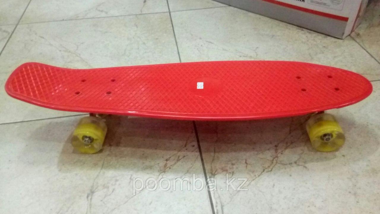 Penny Board"Красный"с свет.колесами