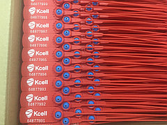 Нанесение логотипа на пластиковую пломбу 1