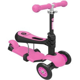 Самокат Scooter трехколесный 3 в 1 розовый , фото 2