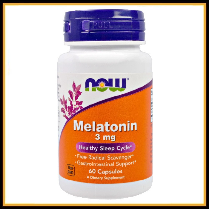 Now Foods Мелатонин 3 мг 60 капсул - фото 1 - id-p43437952