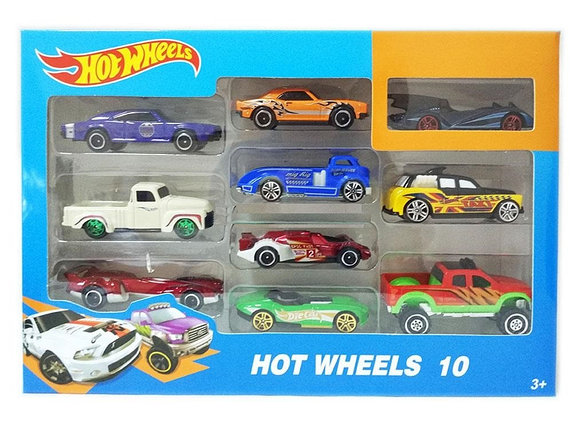 Набор моделек «Hot Wheels», 10 шт, металлические, в коробке, фото 2