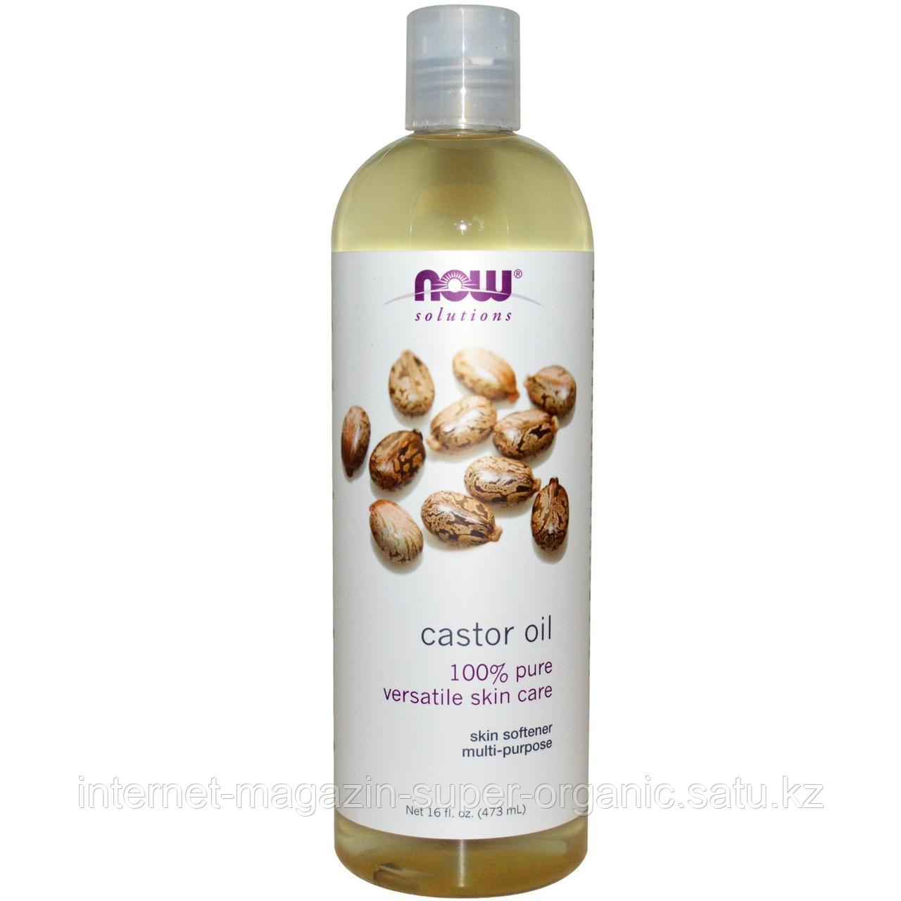 Касторовое масло (Castor Oil), 16 унций (473 мл), Now Foods, Now Solutions