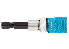 Адаптер для бит с ограничителем и двойным магнитом,1/4"//GROSS