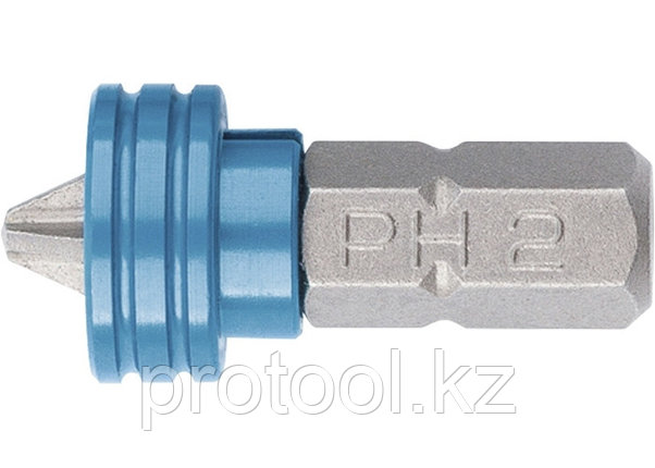 Бита PH 2x25 мм с ограничителем и магнитом, для ГКЛ, S2//Gross, фото 2