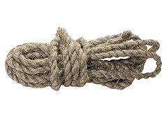 Веревка льнопеньковая, D 12 мм, L 10 м, крученая// СИБРТЕХ//Россия