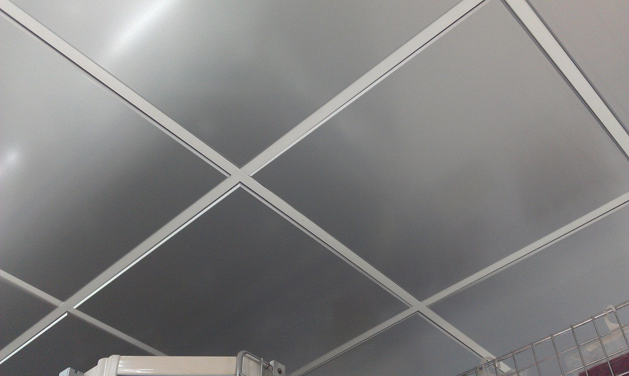 Кассетный потолок цвет серебристый металлик - фото 1 - id-p43441539
