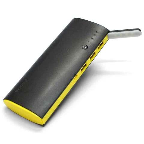 Аккумулятор портативный PRODA STAR TALK со встроенной лампой-фонариком [3 USB выхода; 12000mAh] (Черный) - фото 2 - id-p43538177