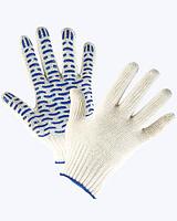 Перчатки трикотажные х/б с ПВХ волна