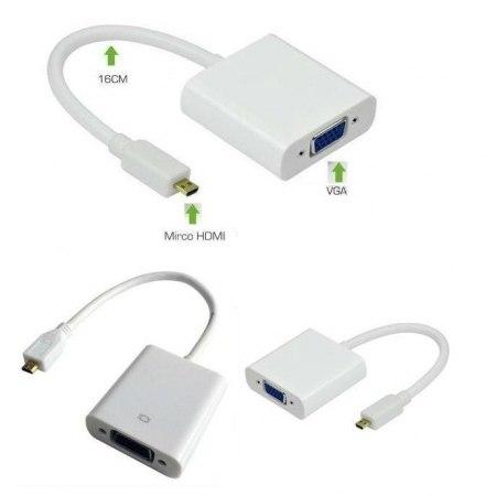 Адаптер с Micro HDMI на VGA