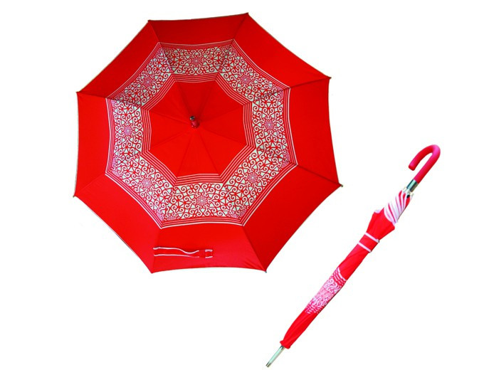Зонт - трость (23"*14, цвета: синий, красный, коричневый) в национальном стиле