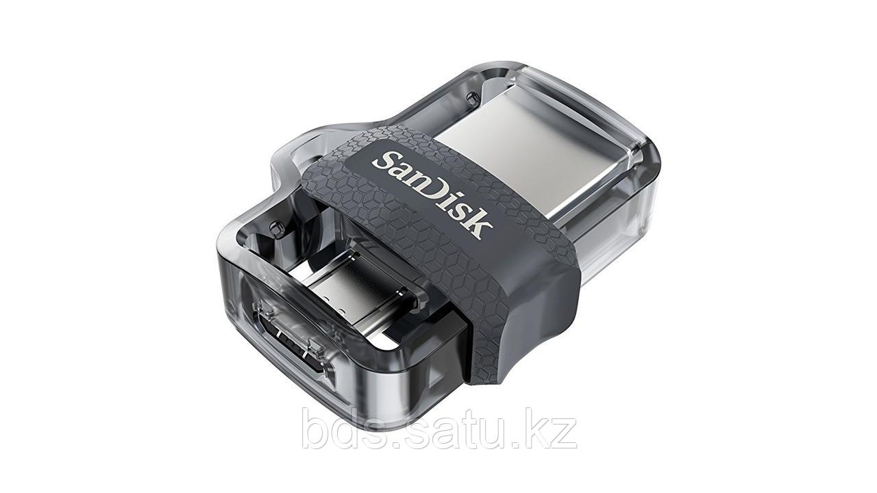 USB 3.0 OTG флешка SanDisk 128GB Dual Drive m3.0 (для Android и ПК, SDDD3-128G-G46) - фото 1 - id-p43570244