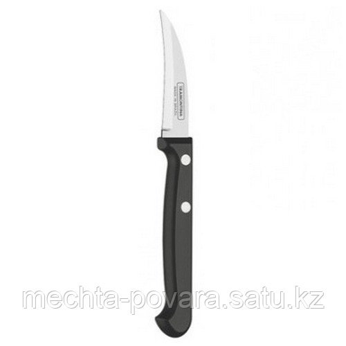 Нож Tramontina, для овощей/ лезвие 10см (черный)